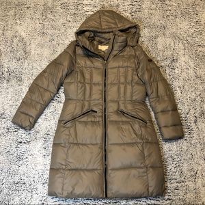 Michael Kors Long Down Puffer Jacket with hood